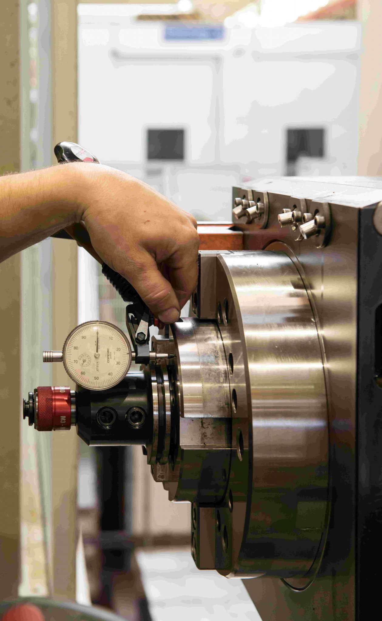 Geometriemessung einer Werkzeugmaschine