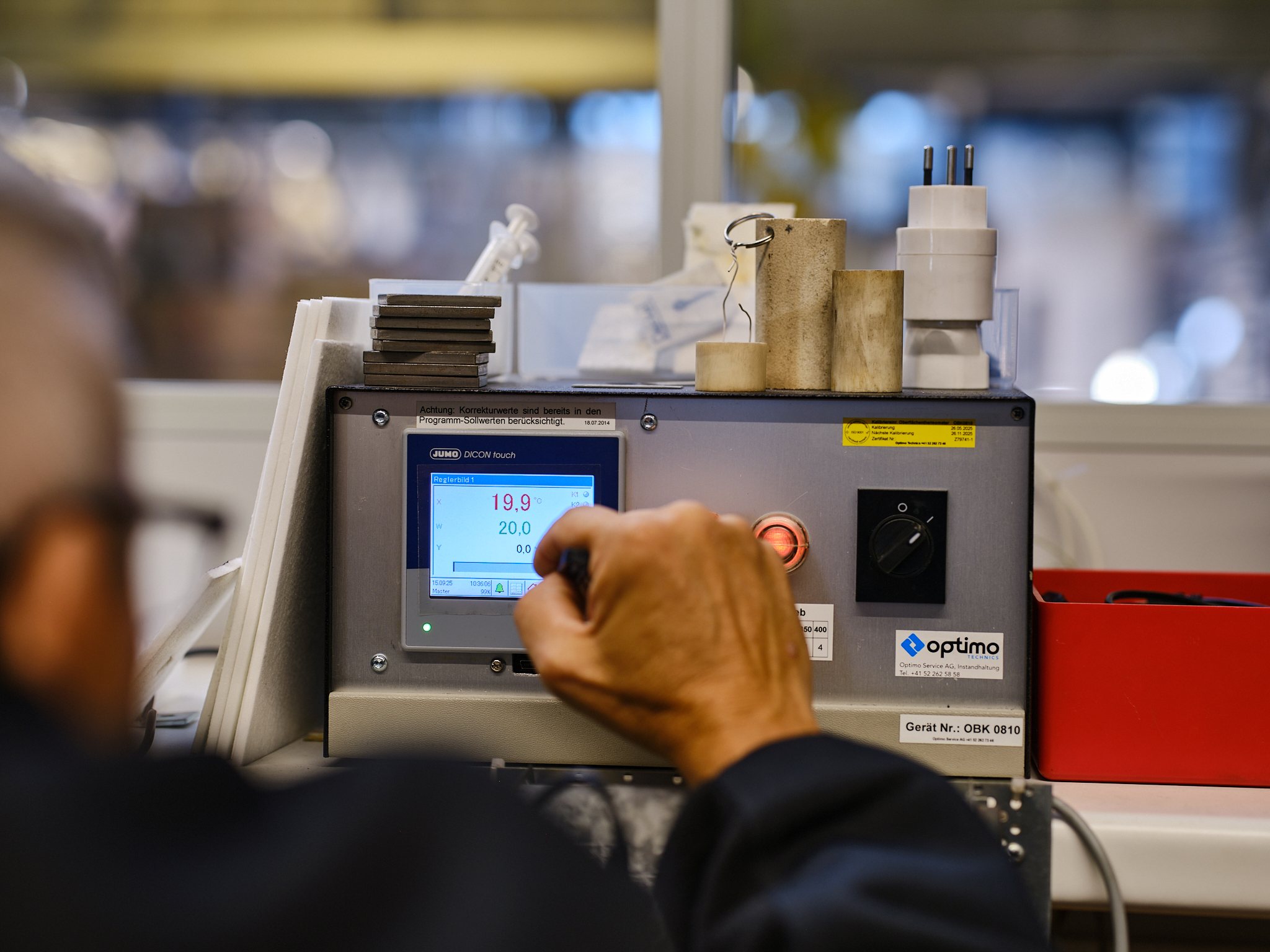 Kalibrierung bei uns im Labor