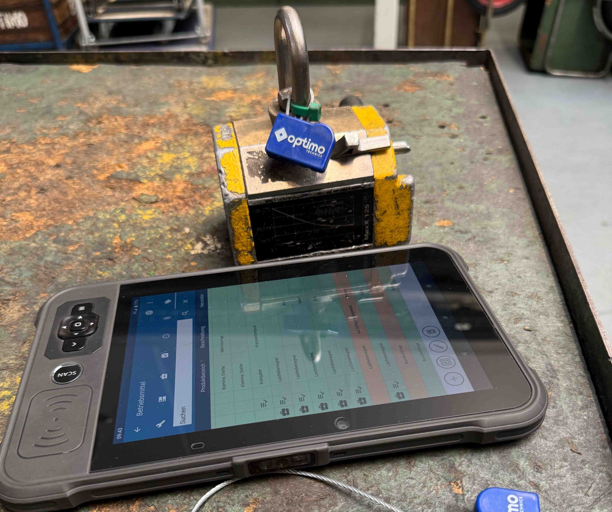 Erfassung von Prüfdaten via NFC-Tag und Tablet mit Kairos System